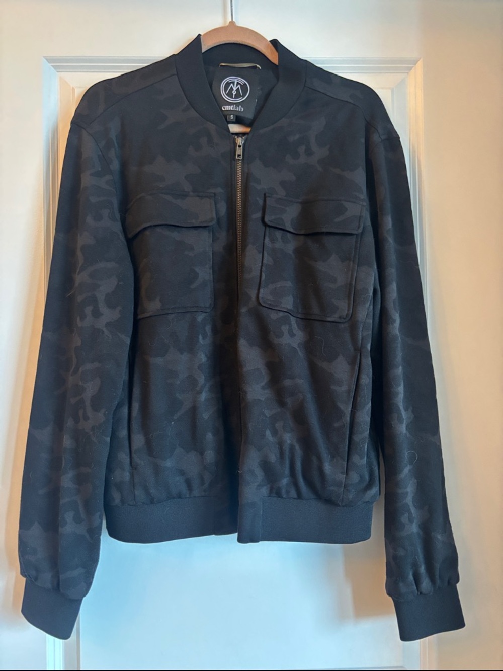 cmtlab Black Camo Bomber Jacket